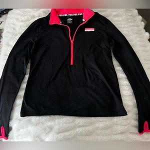 Pink work out zip